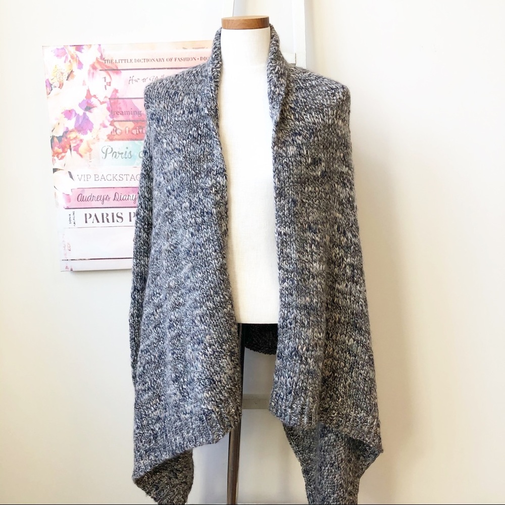 Talbots Drape Open Front Cardigan Wool Blend Small - image 1